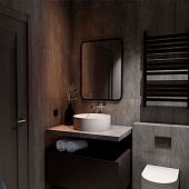  Зеркало Сидней черное 600х800 в МДФ раме 4630075693393 Континент 