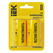 Батарейка LR20/D Alkaline, 2шт IEK OPTIMA Батарейка LR20/D Alkaline, 2шт IEK OPTIMA