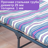 Раскладушка с матрасом Надин до120кг усилен 197х73,3х39см вес=8,3кг с649/12 Раскладушка с матрасом Надин до120кг усилен 197х73,3х39см вес=8,3кг с649/12