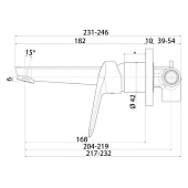  Смеситель для раковины встраиваемый Torr TORSB00i65 Iddis 