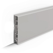  Плинтус напольный прямоугольный 80мм 2.2м "Идеал Дюра" Светло-серый 