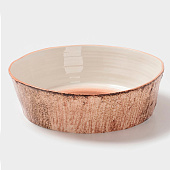 Тарелка глубокая Magistro Wood, 1.95 л, d=23.5 см, 10663053 Тарелка глубокая Magistro Wood, 1.95 л, d=23.5 см, 10663053