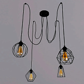 Светильник подвесной модерн РС20871 BK/4P 60Вт Е27 S=12м2 /Россвет Светильник подвесной модерн РС20871 BK/4P 60Вт Е27 S=12м2 /Россвет