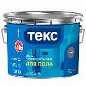 Эмаль алкид.уретановая ДЛЯ ПОЛА серая гл Текс 9л Эмаль алкид.уретановая ДЛЯ ПОЛА серая гл Текс 9л