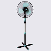  Вентилятор напольный SA-11BR черно-мятный 