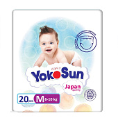  Подгузники-трусики YOKOSUN (6-10 кг) M 20 шт 7047 