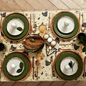 Скатерть (рогожка) 180х144 Доляна Сhicken farm 5538637 Скатерть (рогожка) 180х144 Доляна Сhicken farm 5538637