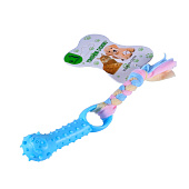 Игрушка WOGY для собак Косточка 9.5х2.7 см на веревке l=9 см, микс, арт.31019-0160 Код 262699