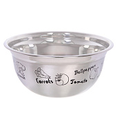 Миска из нержавеющей стали 5л 28х13см 312-1331 Миска из нержавеющей стали 5л 28х13см 312-1331