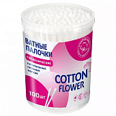 Ватные палочки Cotton Flower в банке 100 шт Арт.14410112 Ватные палочки Cotton Flower в банке 100 шт Арт.14410112