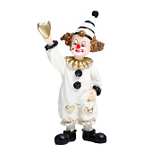 Сувенир полистоун "Клоун с сердцем в руке" чёрно-белый с золотом 17,5х4,5х9,5 см 5469627 Сувенир полистоун "Клоун с сердцем в руке" чёрно-белый с золотом 17,5х4,5х9,5 см 5469627