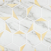 Декор 30х60 Marble Gold белый /БерезаКерамика