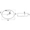  Раковина накладная белая MLN-A320301 белая Melana 
