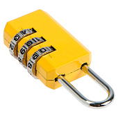  Замок навесной кодовый ТУНДРА ZK003 цвет желтый 