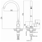Смеситель для кухни Lomond с высоким изливом 11330 нержав.сталь Golden Fox Смеситель для кухни Lomond с высоким изливом 11330 нержав.сталь Golden Fox