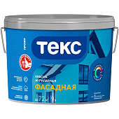 Краска фасадная акрилатная Текс Профи База А 9л. Краска фасадная акрилатная Текс Профи База А 9л.