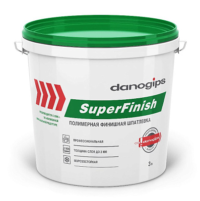  Шпатлевка готовая финишная DANOGIPS SuperFinish 5кг 