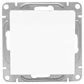 Выключатель встраиваемый проходной 1 клавиша, цвет белый, EKF Эпика Выключатель встраиваемый проходной 1 клавиша, цвет белый, EKF Эпика