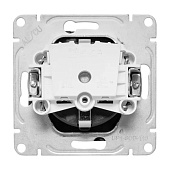  Розетка встраиваемая с заземлением, цвет черный,  EKF Эпика 