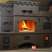 Кирпич печной темный шоколад 250х120х65мм [М-300] /Кирово-Чепецкий КЗ
