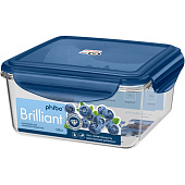 КОНТЕЙНЕР ДЛЯ ПРОДУКТОВ ГЕРМЕТИЧНЫЙ BRILLIANT КВАДРАТНЫЙ 1,15Л (Синий) 431199717 КОНТЕЙНЕР ДЛЯ ПРОДУКТОВ ГЕРМЕТИЧНЫЙ BRILLIANT КВАДРАТНЫЙ 1,15Л (Синий) 431199717