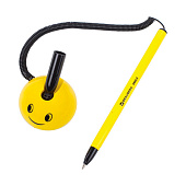 Ручка шариковая настольная Brauberg Smile, синяя, корпус желтый, узел 0,7 мм, линия 0,35 мм, 143376 Ручка шариковая настольная Brauberg Smile, синяя, корпус желтый, узел 0,7 мм, линия 0,35 мм, 143376