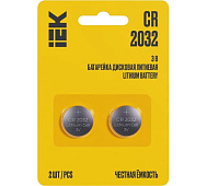  Батарейка CR2032 Lithium(2шт/бл) IEK 