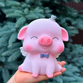 Копилка Angel pig hat pink
