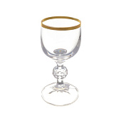 Набор рюмок Клаудия AS Crystal 50 мл Claudie 50ml Golden Rim Набор рюмок Клаудия AS Crystal 50 мл Claudie 50ml Golden Rim