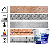 Краска интерьерная Белый Лакра 1,3кг Краска интерьерная Белый Лакра 1,3кг