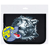 Пенал BRAUBERG, 1 отделение, полиэстер, 21х14 см, Gray wolf, 273520 Пенал BRAUBERG, 1 отделение, полиэстер, 21х14 см, Gray wolf, 273520