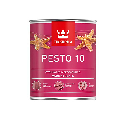 Эмаль матовая Tikkurila PESTO 10 База C 0,9л 