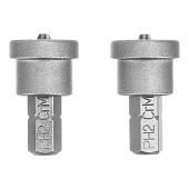 Бита PH2x25 мм с ограничителем для ГКЛ, (2 шт) Сибртех Бита PH2x25 мм с ограничителем для ГКЛ, (2 шт) Сибртех