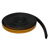 Уплотнитель D-профиль 9 мм черн двойной Уплотнитель D-профиль 9 мм черн двойной