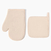 Кухонный набор 2 предмета Этель ECO цвет молочный Кухонный набор 2 предмета Этель ECO цвет молочный