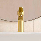 Смеситель для раковины Murano Gold золото без донного клапана MR26Gold Esko Смеситель для раковины Murano Gold золото без донного клапана MR26Gold Esko