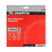 Диск пильный по дереву 235х32/30мм 48 зуба Matrix Professional