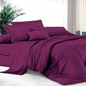  Простынь на резинке 180х200 Mariya DeLuxe ТС-ПР-Р-180 Фиолетовая ночь 