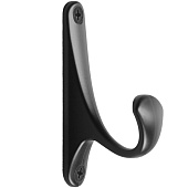 Крючок мебельный CAPPIO CLASSIC, однорожковый, цвет черный 9617925 Крючок мебельный CAPPIO CLASSIC, однорожковый, цвет черный 9617925