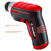  Отвертка аккумуляторная, 10бит  ViX 3.6 В/ ЗУБР 