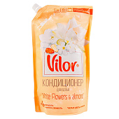 Кондиционер для белья VILOR 1л Миндаль и белые цветы 23507 Кондиционер для белья VILOR 1л Миндаль и белые цветы 23507