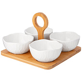  Набор салатников lefard "native" 4 шт. 200 мл 10х5 см 474-221 