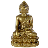  Нэцкэ фигурка «Будда на медитации», полистоун, под бронзу, 11?7.5?5.5 см 3516525 