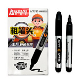  Маркер перманентный черный круглый AODEMEI, 3-5 мм, DI-407 