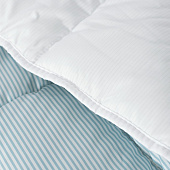  Одеяло 172х205 стеганое Home Holidays белый с голубой полоской, ОСВ_НН-1102у 