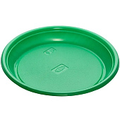  Тарелка одноразовая ФОПОС 10шт d165мм десертная (зеленый) 
