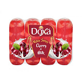  Мыло DOXA Reiax series Вишня и молоко 4шт х 75гр двухцветное глицериновое 