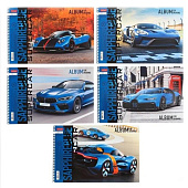 Альбом для рисования А4 32л., спираль, обложка картон, HATBER, 205х290мм, Supercar (5 в спайке), 32А4Всп Альбом для рисования А4 32л., спираль, обложка картон, HATBER, 205х290мм, Supercar (5 в спайке), 32А4Всп