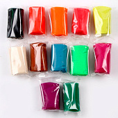 Тесто для лепки 12 цветов, формочки 21 шт, скалка, П109 Тесто для лепки 12 цветов, формочки 21 шт, скалка, П109