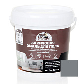  Эмаль для пола акрил п/глянц серая 1кг /Эксперт 